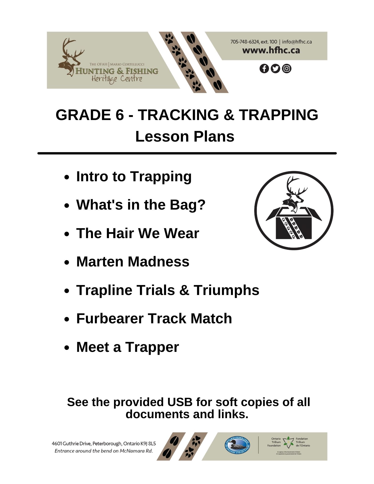 Grade 6 Conservation Crate - Trapping & Tracking